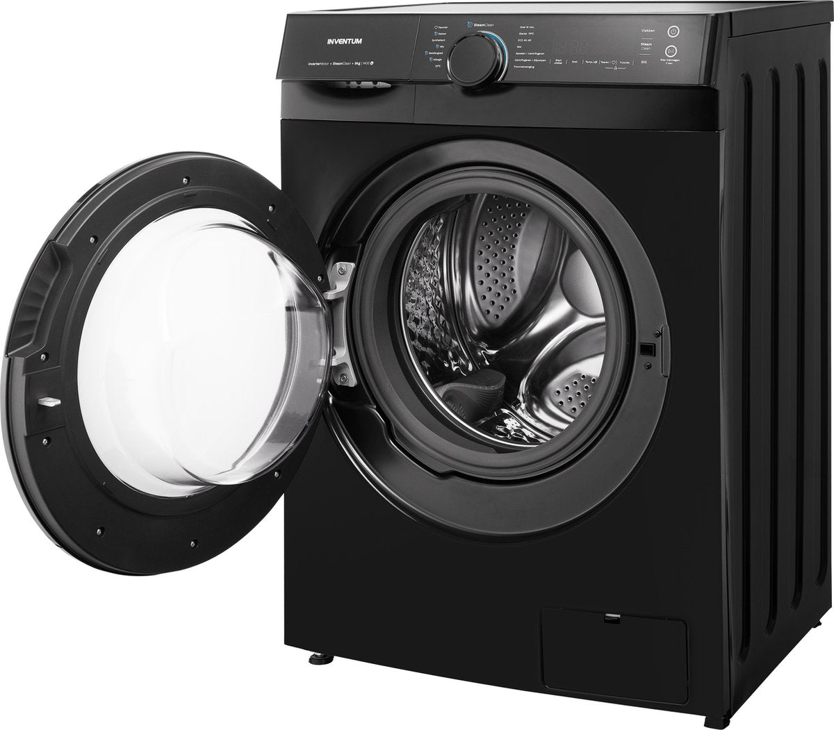 Inventum VWM8010B - Washing Machine - 8kg Capacity - 14 Programs - 1400 RPM - Energy Class A - Steam Clean - Quiet: 72 dB - White/Black
