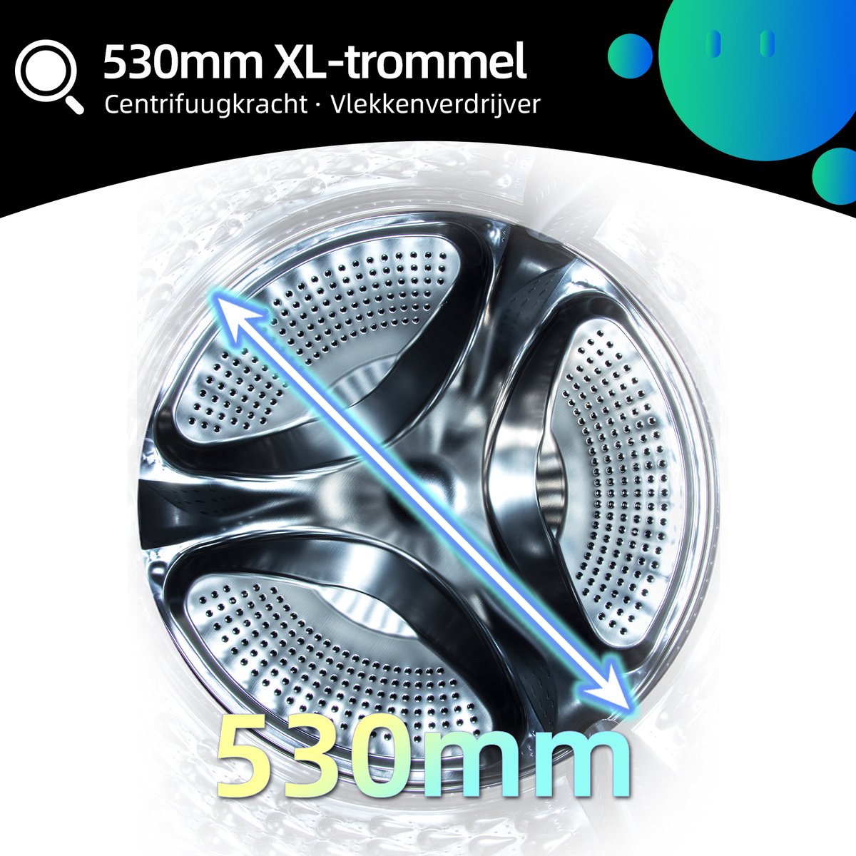 CHiQ CW07123863AX - Washing Machine - 7 KG - Space Pro - 16 Programs - AI Smart - Steam Washing & Quick Wash - 12-Year Motor Warranty - Energy Class A - New 2025