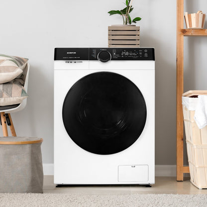 Inventum VWM8010B - Washing Machine - 8kg Capacity - 14 Programs - 1400 RPM - Energy Class A - Steam Clean - Quiet: 72 dB - White/Black