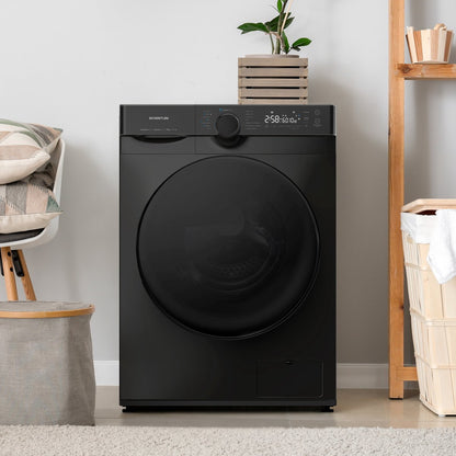 Inventum VWM8010B - Washing Machine - 8kg Capacity - 14 Programs - 1400 RPM - Energy Class A - Steam Clean - Quiet: 72 dB - White/Black