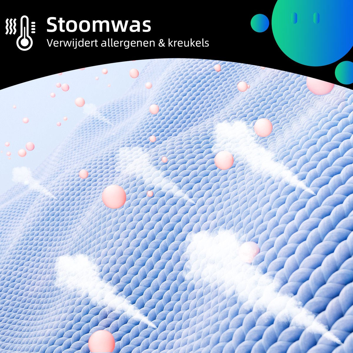 CHiQ CW07123863AX - Washing Machine - 7 KG - Space Pro - 16 Programs - AI Smart - Steam Washing & Quick Wash - 12-Year Motor Warranty - Energy Class A - New 2025