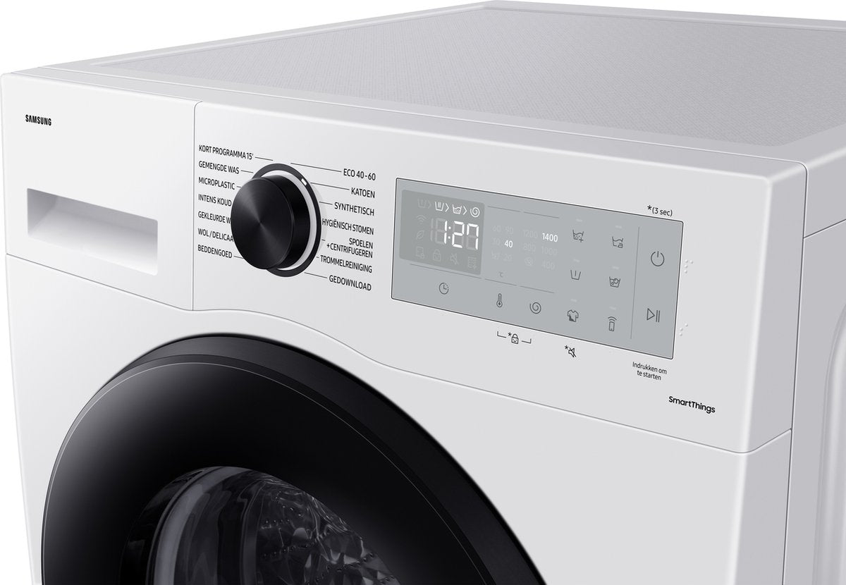 Samsung WW90CGC04AAHEN - Ecobubble - 5000 Series Washing Machine - 10% more energy-efficient than energy label A.