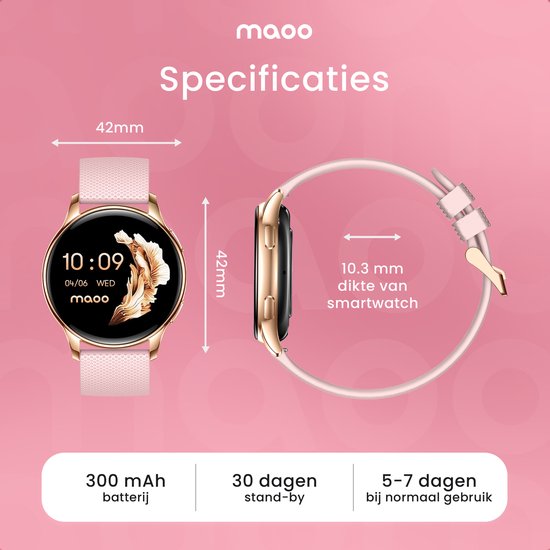 Maoo Ventura AMOLED Smartwatch Women