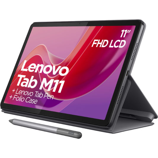 LENOVO Tab M11 + Cover + Pen - 11 inch - 128 GB - Gray - Wifi