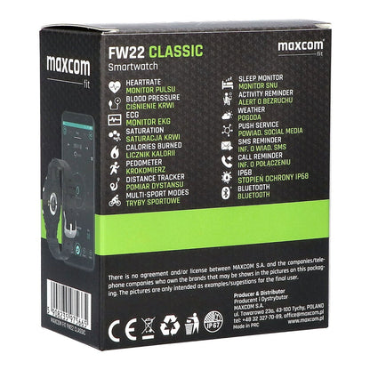 MAXCOM FW22 Classic Smartwatches Black