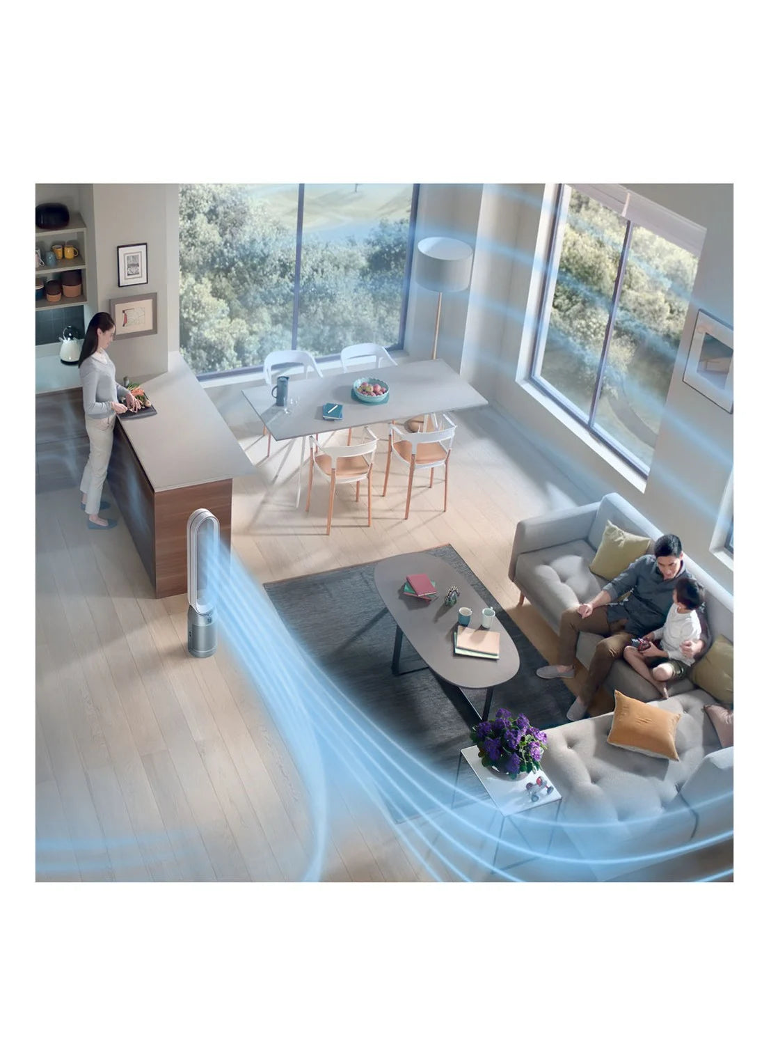 Dyson Purifier Cool air purifier, cooler & floor fan, 105 cm high